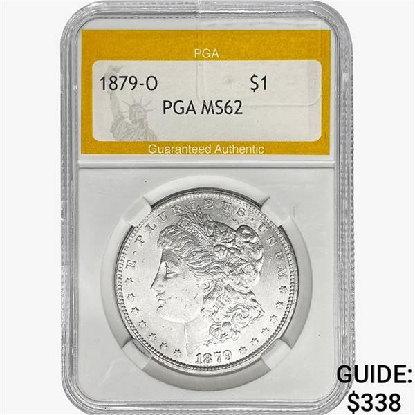 1879-O Morgan Silver Dollar PGA MS62