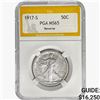 1917-S Walking Liberty Half Dollar PGA MS65 REV