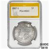 1887-S Morgan Silver Dollar PGA MS63