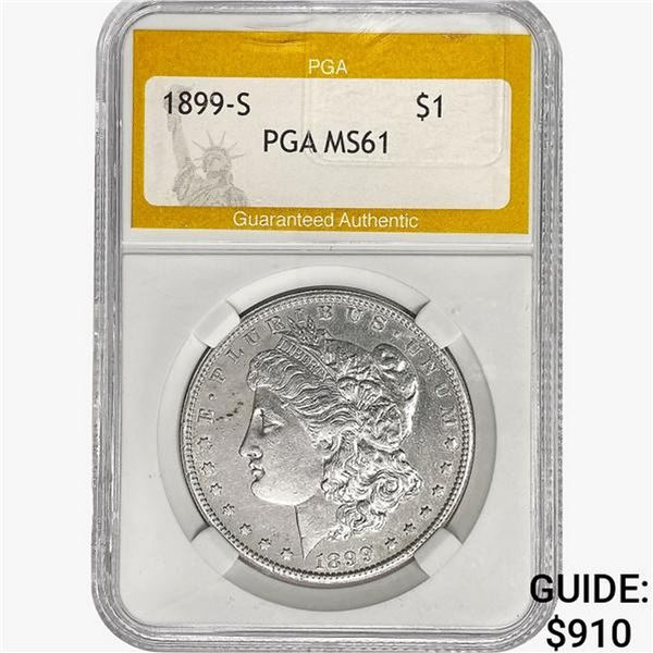1899-S Morgan Silver Dollar PGA MS61