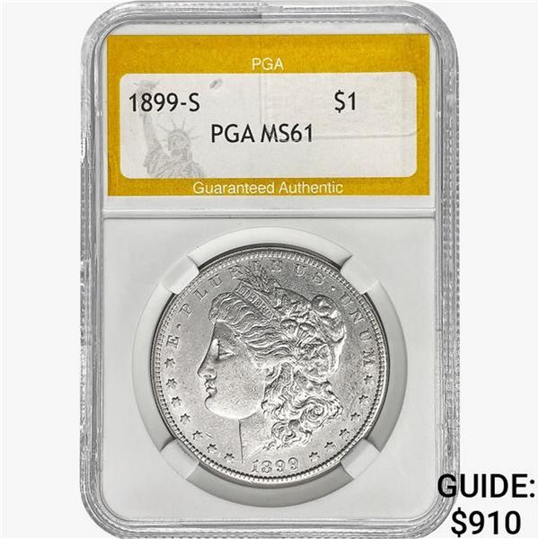 1899-S Morgan Silver Dollar PGA MS61