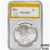 1923 Silver Peace Dollar PGA MS64