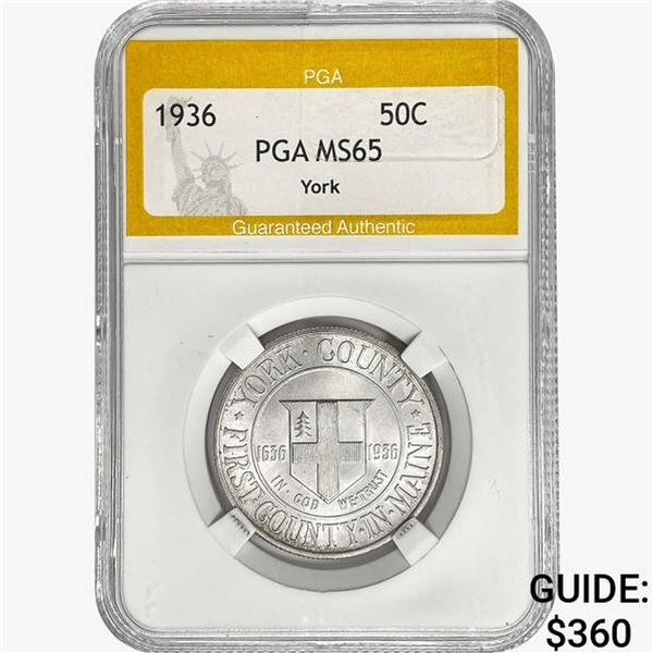 1936 York Half Dollar PGA MS65