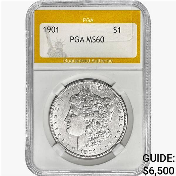 1901 Morgan Silver Dollar PGA MS60