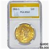 1900-S $20 Gold Double Eagle PGA MS62