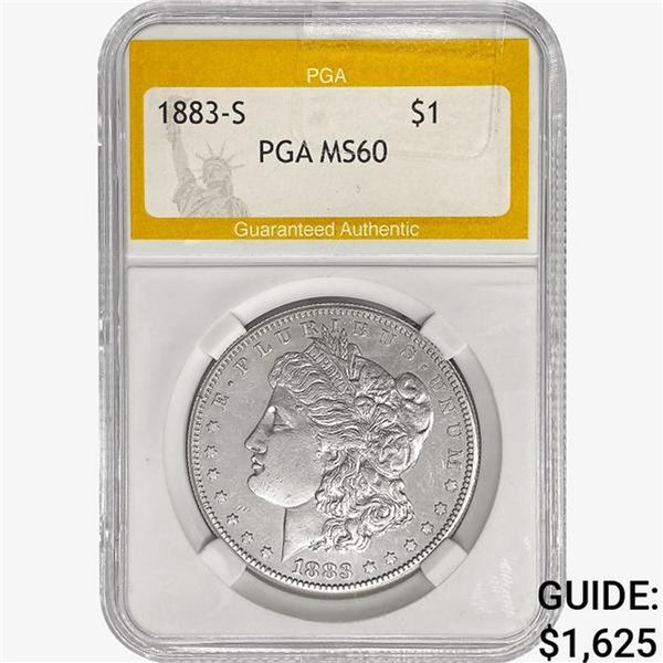 1883-S Morgan Silver Dollar PGA MS60