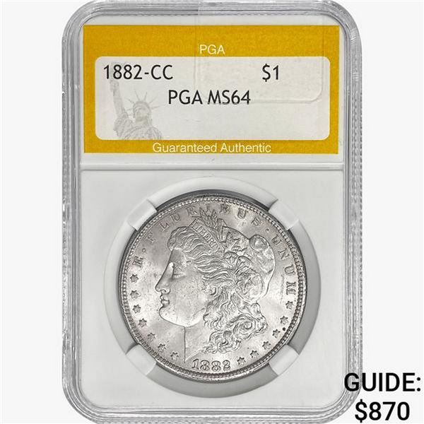 1882-CC Morgan Silver Dollar PGA MS64