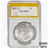 Image 1 : 1882-CC Morgan Silver Dollar PGA MS64