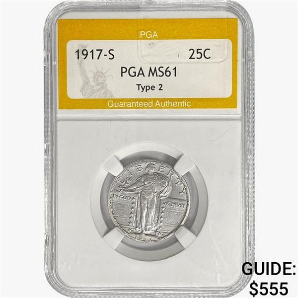 1917-S Standing Liberty Quarter PGA MS61 Type 2