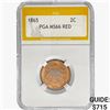 Image 1 : 1865 Two Cent Piece PGA MS66 RED