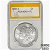Image 1 : 1881-S Morgan Silver Dollar PGA MS65+ PL