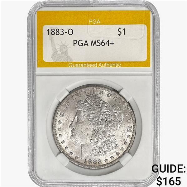 1883-O Morgan Silver Dollar PGA MS64+