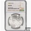 Image 1 : 1923-D Silver Peace Dollar NGC AU58