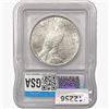 Image 2 : 1923 Silver Peace Dollar ICG MS65