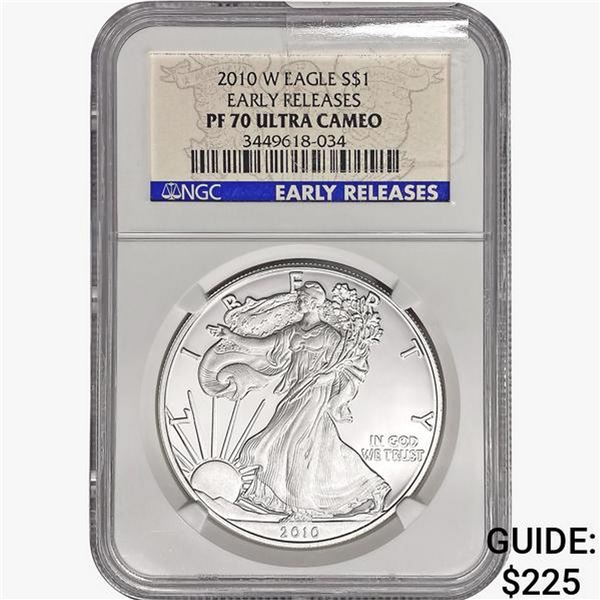 2010-W American 1oz SILV Eagle NGC PF70 UC Early R