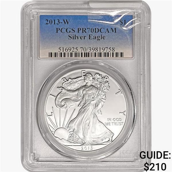 2013-W American 1oz SILV Eagle PCGS PR70 DCAM