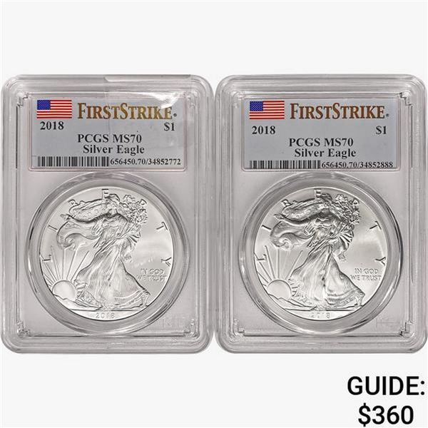 [2] 2018  PCGS MS70