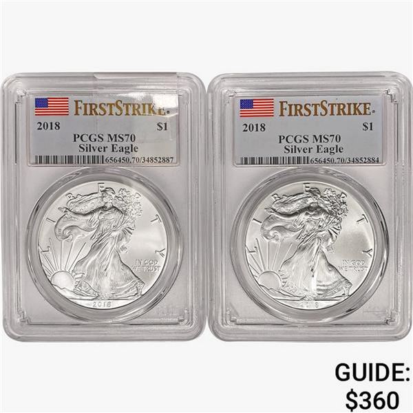 [2] 2018  PCGS MS70