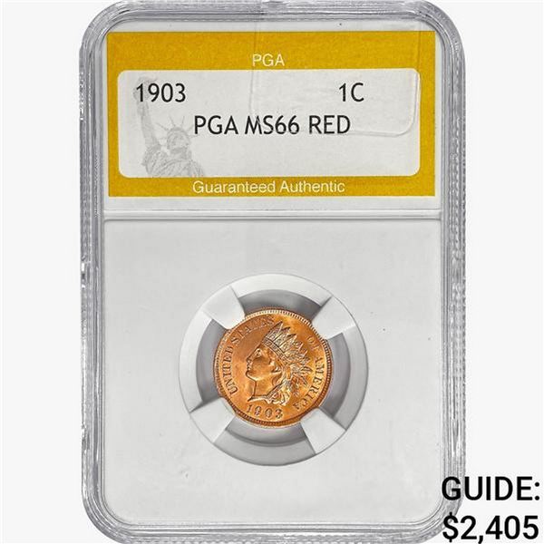 1903 Indian Head Cent PGA MS66 RED