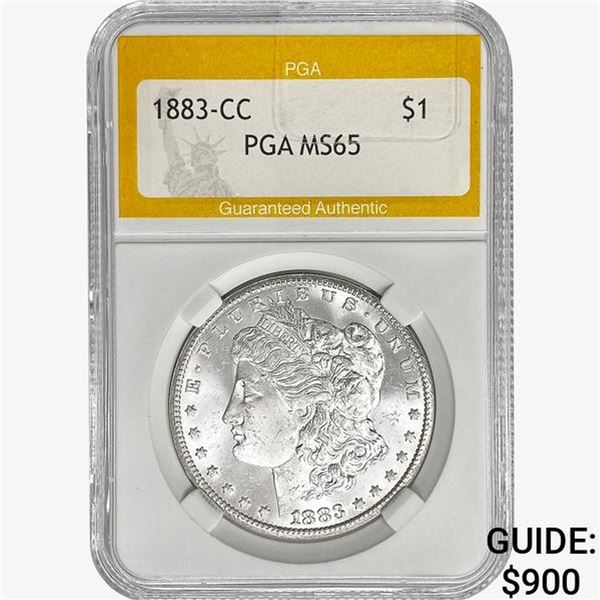 1883-CC Morgan Silver Dollar PGA MS65