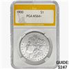 Image 1 : 1900 Morgan Silver Dollar PGA MS64+