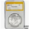 Image 1 : 1882-CC Morgan Silver Dollar PGA MS65
