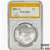 Image 1 : 1882-CC Morgan Silver Dollar PGA MS66