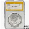 1892 Morgan Silver Dollar PGA MS63