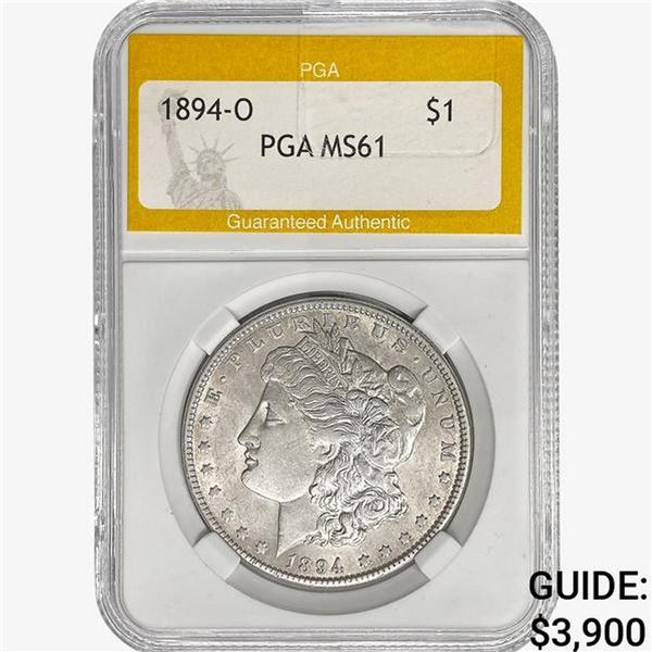 1894-O Morgan Silver Dollar PGA MS61
