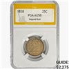 Image 1 : 1838 Capped Bust Quarter PGA AU58