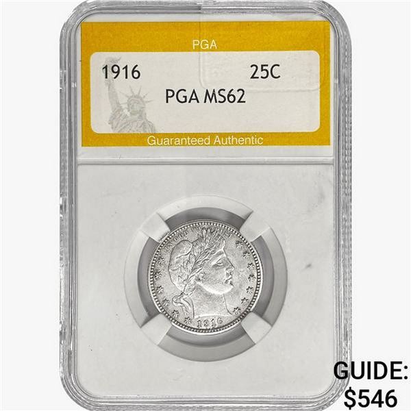 1916 Barber Quarter PGA MS62
