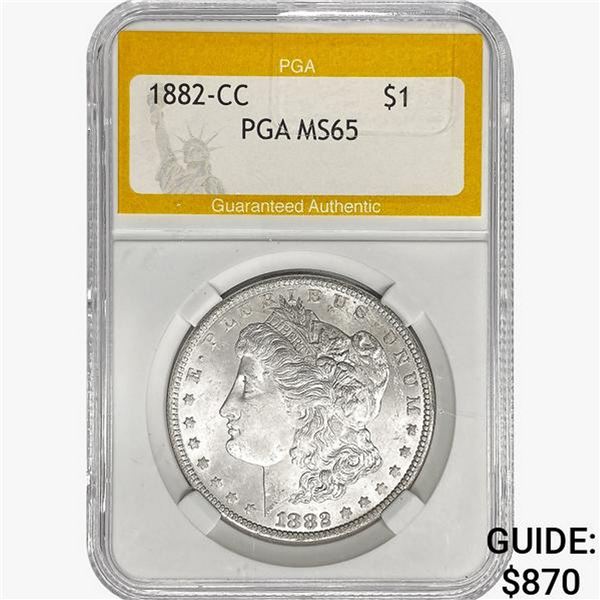 1882-CC Morgan Silver Dollar PGA MS65