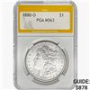 1880-O Morgan Silver Dollar PGA MS63