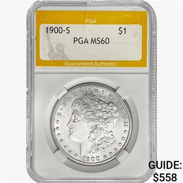 1900-S Morgan Silver Dollar PGA MS60