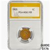 Image 1 : 1905 Indian Head Cent PGA MS63 RB