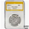 Image 1 : 1925-S Jubilee Half Dollar PGA MS65