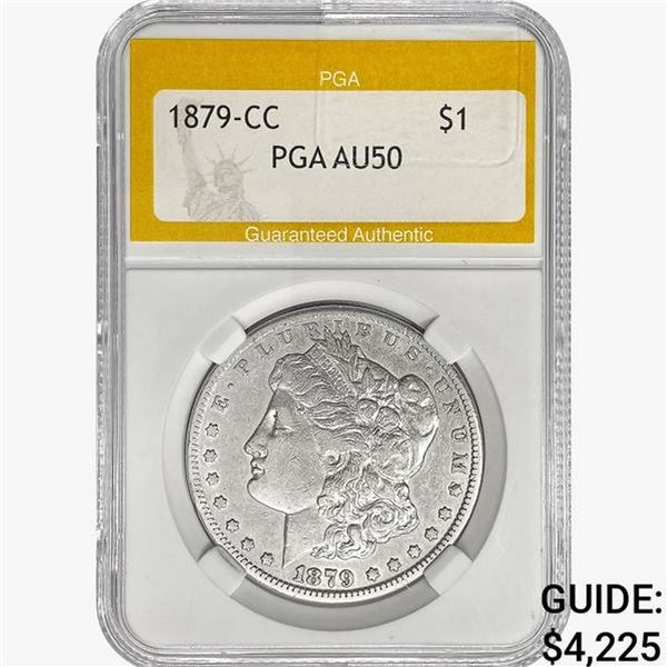 1879-CC Morgan Silver Dollar PGA AU50