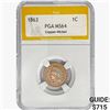 1863 Indian Head Cent PGA MS64 Copper-Nickel