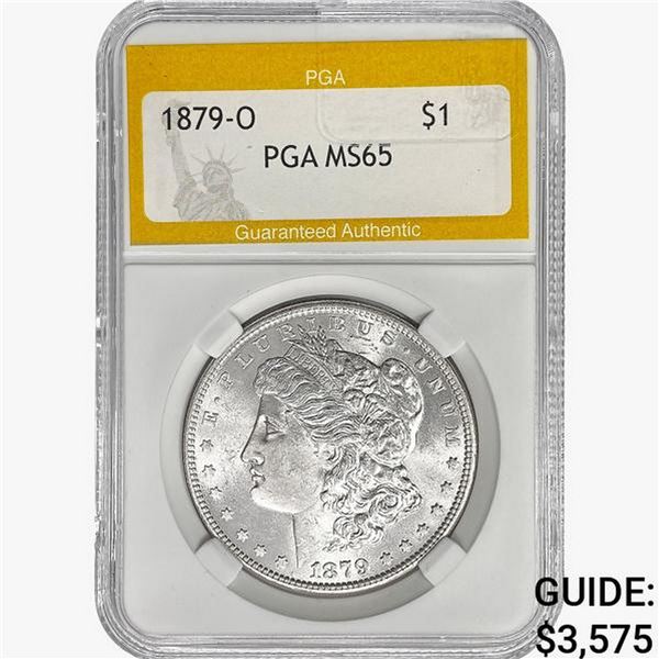 1879-O Morgan Silver Dollar PGA MS65