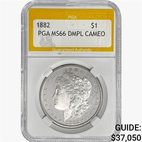 1882 Morgan Silver Dollar PGA MS66 DMPL Cameo