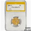 Image 1 : 1882-S $5 Gold Half Eagle PGA MS66 PL
