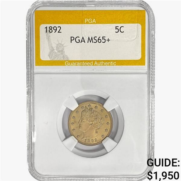 1892 Liberty Victory Nickel PGA MS65+