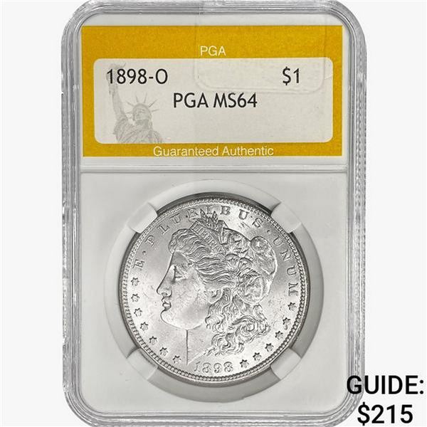 1898-O Morgan Silver Dollar PGA MS64