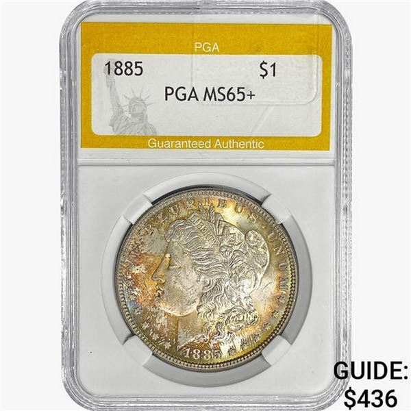 1885 Morgan Silver Dollar PGA MS65+
