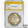 Image 1 : 1885 Morgan Silver Dollar PGA MS65+
