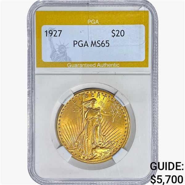 1927 $20 Gold Double Eagle PGA MS65