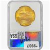 Image 2 : 1927 $20 Gold Double Eagle PGA MS65