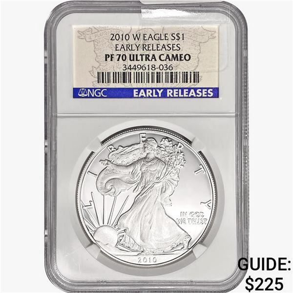 2010-W American 1oz SILV Eagle NGC PF70 UC Early R