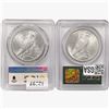 Image 2 : [2] Peace Silver Dollars PCGS MS63 [1923, 1925]