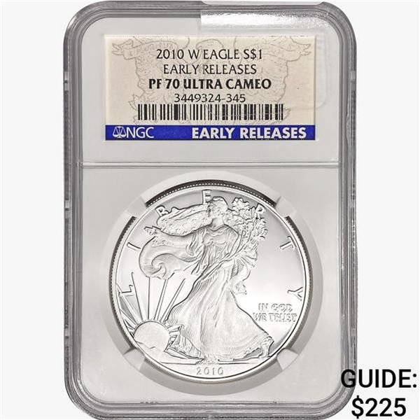 2010-W American 1oz SILV Eagle NGC PF70 UC Early R